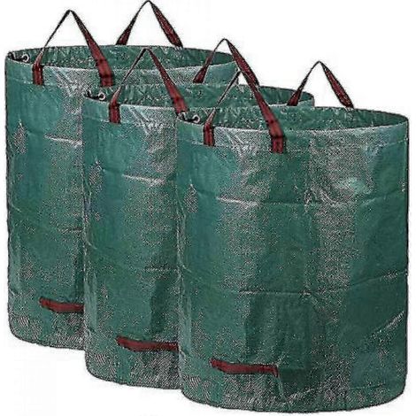 3 300l sacs à déchets de jardin grand imperméable à l’eau poubelle sacs à ordures à usage intensif (1/5)