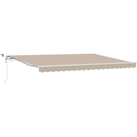 Maison Exclusive - Tenda Retrattile Beige 450 × 300 cm Poliestere e Metallo