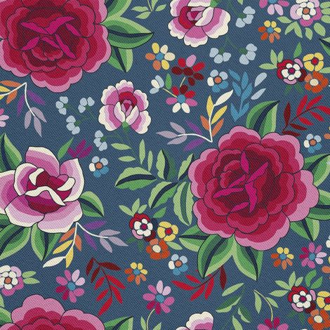 Telas decorativas para exteriores Oxford - Estampado floral español (1/5)