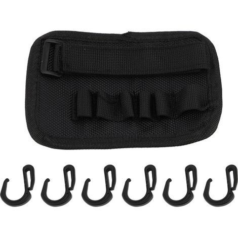 Beyamis Crochet de suspension pour parasol de plage en ABS avec 6 crochets amovibles pour serviettes, chapeaux, vêtements, appareil photo et lunettes de soleil. (1/5)