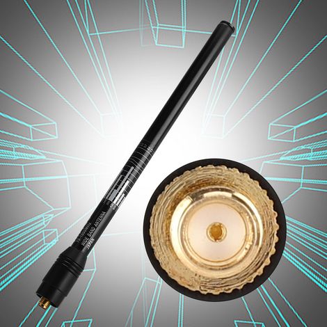 Antenne télescopique SMA mâle 2.15dBi 70-1000MHz 10W pour récepteur scanner et radioamateur VHF UHF (1/5)