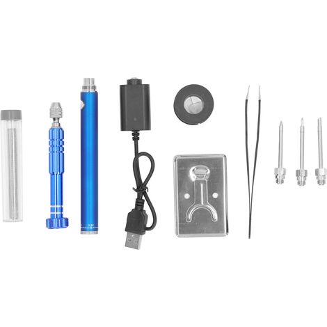USB-Schnittstelle, Lötkolben, blau, tragbar, kabellos, mit Ladefunktion, Schweißwerkzeug (1/5)