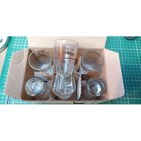 Lot de 6 verres shooter Goldwasser - 5,7 cl - Verres à shots neufs
