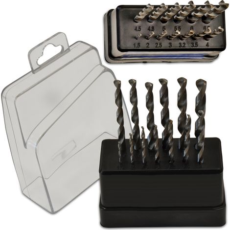 Satz silberner Bohrer für Metall-Geko 1,5-6,5/13 Stück (25/100) (1/2)