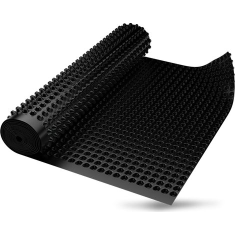 Artisanmat – Membrane d'étanchéité alvéolée 10m2 – Rouleau 0,5m x 20m – Grammage 400 g/m² pour isolation verticale et drainage