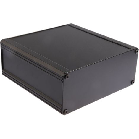 Boîtier dissipateur RS PRO en Aluminium extrudé, 200 x 200 x 41mm, Noir IP40 ( Prix pour 1 ) (1/3)