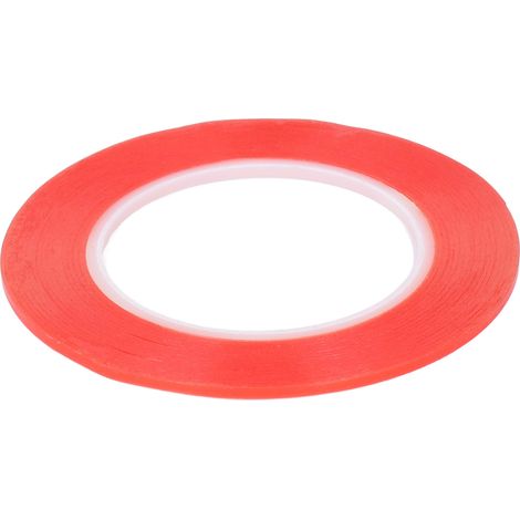 Doppelseitiges, ringförmiges PET-Klebeband, selbstklebend, wasserdicht, zur Sicherung von Gegenständen im Haushalt, rot, 8 mm (0,31 Zoll) (1/5)