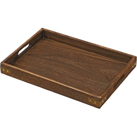 Plateau de service pour baignoire, plateau de service pour toilettes, plateau à thé en bois, plateau à fromage en bois, plateau de service pour table basse 30 x 20 x 4 cm, plateau à café 30 x 20 x 4 c (1/5)