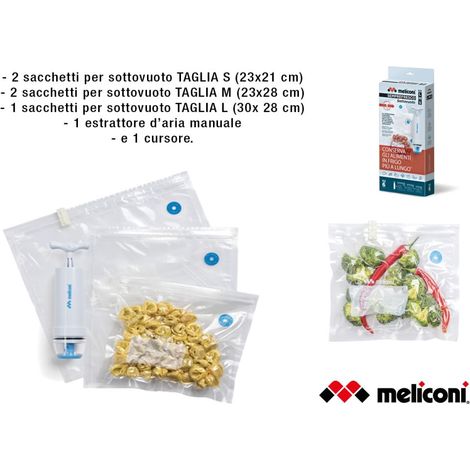Kit sottovuoto sacchetti Alimentari Sempre fresco Meliconi