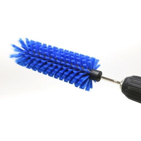 Cepillo de limpieza para coches, Cepillo decorativo de cerdas suaves, Limpiador de llantas y parachoques resistente a arañazos (1/5)