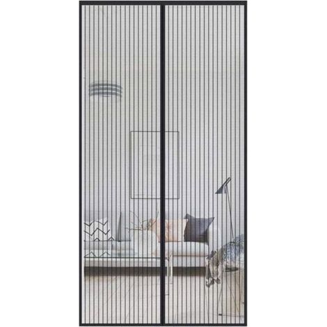 Zanzariera magnetica robusta e resistente, con struttura a telaio completo e magneti, adatta per porte finestre, dimensioni: 120 x 240 cm (1/5)