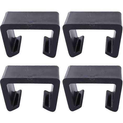 Lot de 4 pinces de chaise robustes de 5,25 cm, pinces créatives pour canapé, pinces de fixation durables en rotin pour meubles, accessoire de maison pour la maison, le magasin ou le bureau (noir)-6.5X