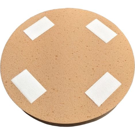 Spugna Tonda Marrone per Frattazzatrice Elettrica – Disco Ricambio per Intonaci (1/4)