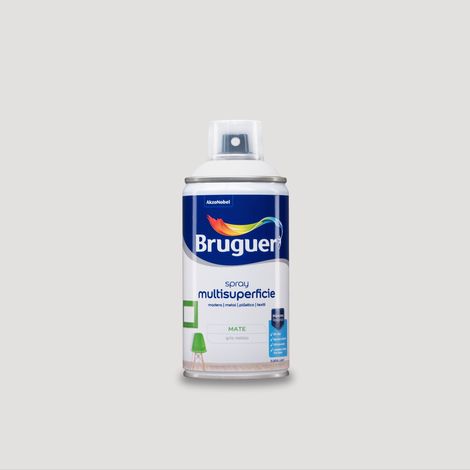 Bruguer Acrylic Multisuperficie Esmalte al agua en spray Mate Gris Niebla 300 ml