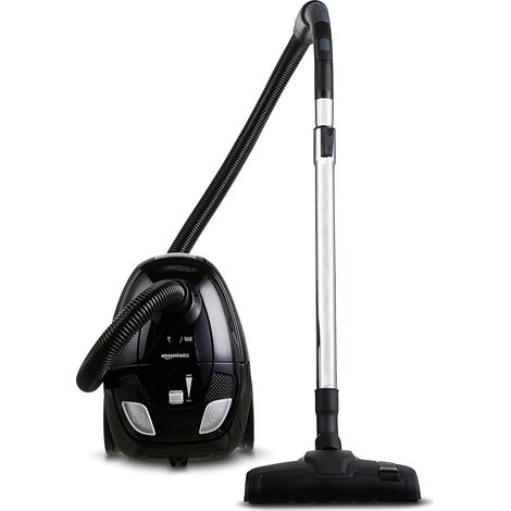 Aspirateur avec sac, puissant, pour sols durs et tapis, filtre HEPA, compact et léger, 700 W, 1,5 L, Noir (1/5)