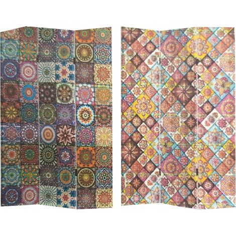 Paravent impression 3 panneaux en faïence 120,6x2,5xh180,6x2,5xh180 (1/2)