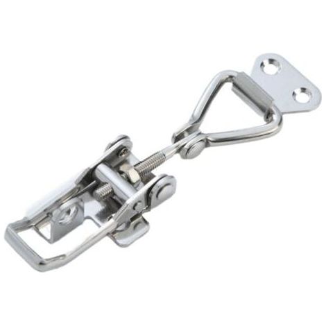 2 Pièces Loquet à Bascule Métal, Fermeture Levier, Pas de Rouille, Fixation Solide, Pince Loquet Loquet Bascule, pour Fixation et Serrage des Valises d'Armoires Porte(14.5cm) (1/3)
