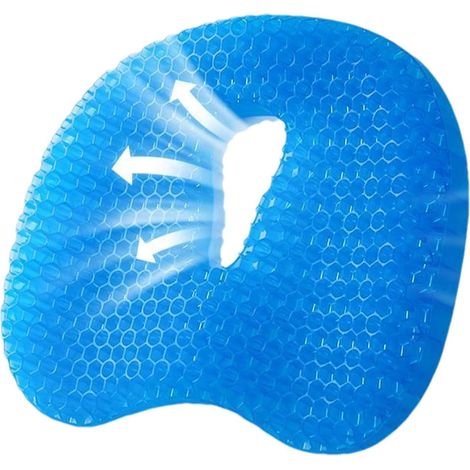 Gelée nid d'abeille gel coussin silicone Ice pad, gel coussin, manteau d'épinards, bleu ciel (1/5)