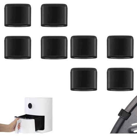 10 stuks - Airfryer voetkussentjes - Airfryer vervangende bumper, airfryer beschermhoes 2 cm (zwart)