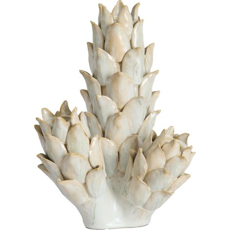 Vase jaune en céramique raffiné Light & Living Carciofo (1/3)