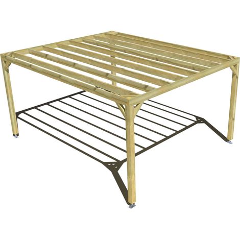 Pergola bois • 4m x 5m • indépendante • sens profondeur • livraison comprise (1/3)
