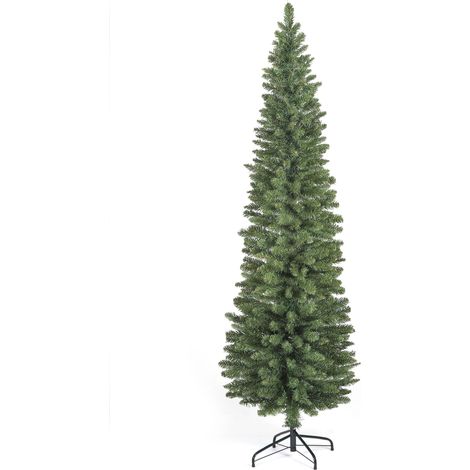 Snowtime Wrapped Pencil Pine Christmas Tree - Green - 8ft - 240cm (1/5)
