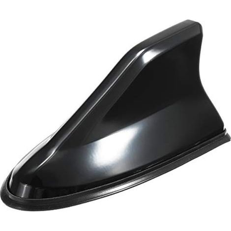 Universal Auto Voiture Requin Aileron Antenne De Toit Am FM Radio Décorer (Noir) (1/2)