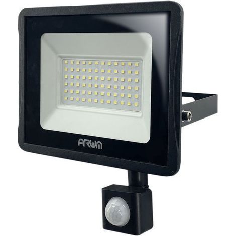 Proiettore LED 30W Rilevatore di movimento da esterno nero IP65  Température de Couleur: Bianco neutro 4000K