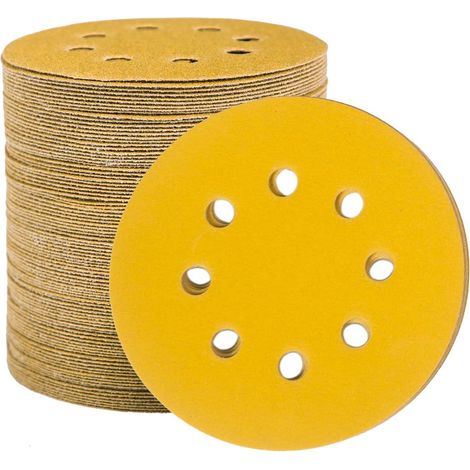 Schleifscheiben 125mm Klett 8Loch 100 Stück Körnung 180 (1/5)