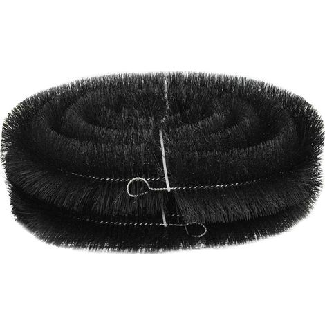 Set of 2 Black Gutter Brush Leaf Guard (4m) (1/5)
