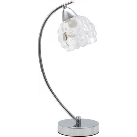 Lampada da tavolo modello TULIPA GLASS de 1 luce, cromo Interlusa (1/4)