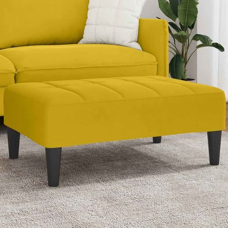 Fußhocker Gelb 77x55x31 cm Samt