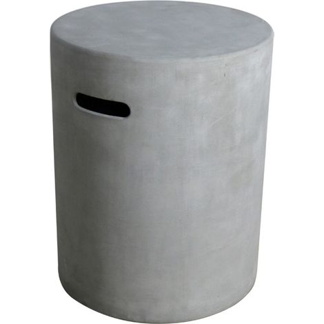 Cache bouteille de gaz rond gris clair, 40x40x50,8 (1/2)