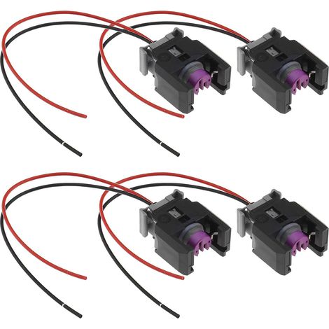Conector eléctrico para inyector diésel de coche, 4 piezas, 13816706, compatible con Sprinter, resistente al agua, 2 pines, 15 cm. (1/5)