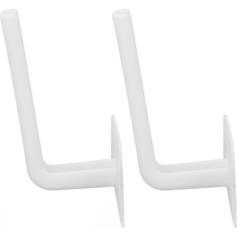 Lot de 2 présentoirs adhésifs pour chapeaux, porte-chapeaux multi-usages, blancs. (1/5)