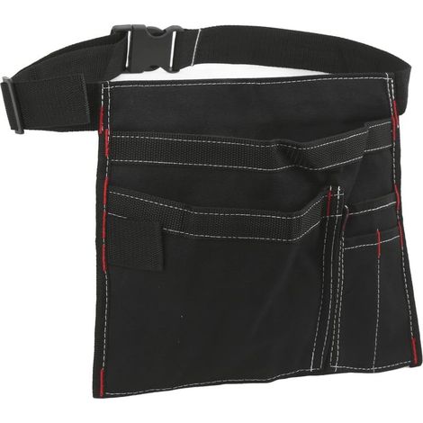 Pochette Ceinture à Outils Simple Face, Tablier de Travail en Toile 6 Poches avec Sangle réglable, Ceinture à Outils pour mécanicien, Charpentier, Jardinier, Bricoleur (1/5)