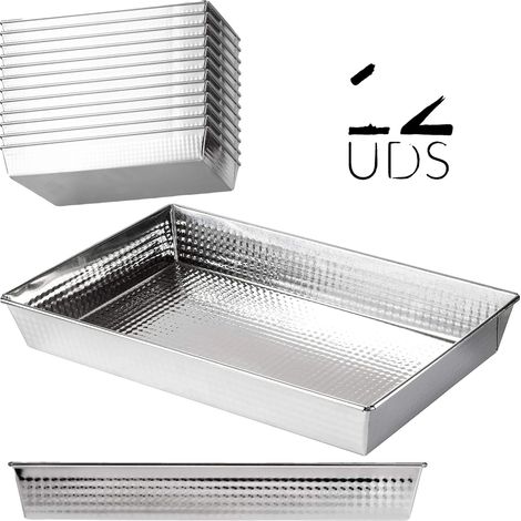 Plat de cuisson, surface antiadhésive, répartition de chaleur élevée, 12 PAs-30x25x6cm (1/2)