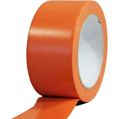 PVC-Klebeband orange Gebäude 50 mm x 33 m - 1 Klebebandrolle TECPLAST