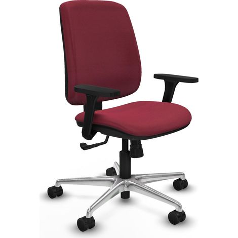Silla de oficina piqueras y crespo Alares granate espuma alta densidad (1/2)