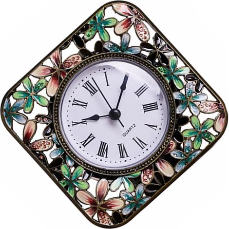 Horloge De Table Rétro Réveil Silencieux De Chevet Horloge à Simple pour Bureau (1/5)