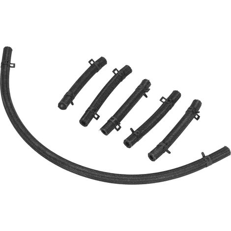 Flexibler, korrosionsbeständiger Ölrücklaufschlauch aus Gummi für Kraftstoffeinspritzdüsen (6 Stück) für Mitsubishi 6D34 6D31 (1/5)