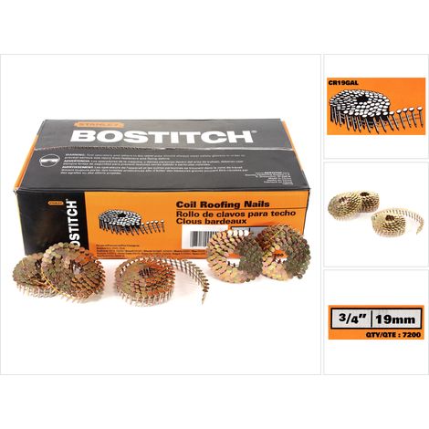 Bostitch Dachpappnägel 3,1x19mm Glatt verzinkt für Dachpappnagler Prebena Makita AN454 DeWalt-EN14951 (1/5)