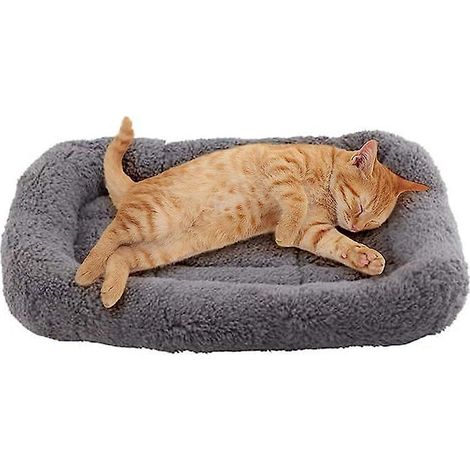 45cm X 60 Cm - Tapis Pour Chat Gris Grey Cat Mat Est Un Lit Lavable Pour Chatons Et Chiots Qui Offre Un Tapis Doux Et Confortable Pour Les Chiots, (1/5)