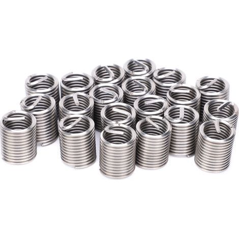 Lot de 20 inserts filetés mâle-femelle réducteurs, outil de réparation en acier inoxydable, fixation M14x22D (1/5)