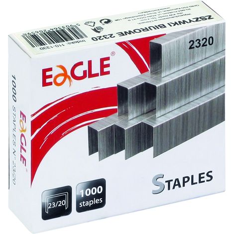 Le graffette Eagle 23/20 consentono di pinzare fino a 170 fogli.