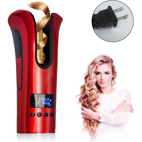 Fer À Boucler Automatique - Revêtement Céramique Et Tourmaline - Température Réglable 82 À 210 °C - Minuterie Automatique 8-13 S - 1 Pièce (1/5)