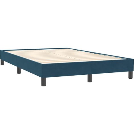 Maison Exclusive - Giroletto senza Materasso Blu Scuro 120x210 cm Velluto