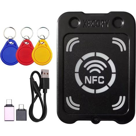 Geeignet für RFID-Smartcard-Lesegeräte + 3xCUID NFC-Schlüsselanhänger-Verschlüsselungsschlüsselleser-IC 13,56 MHz RFID-Token-Kloner