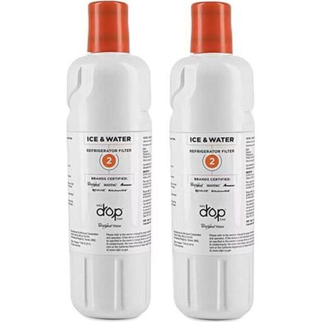 Compatible for Whirpool, Filtre 2, EDR2RXD1. Filtre À Eau for Réfrigérateur, Pièces De Rechange for Filtre De Purification d'eau for Réfrigérateur(2pcs) (1/5)