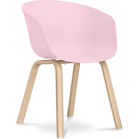 Scandinavian design Heylys Chair - Matt Pastel pink